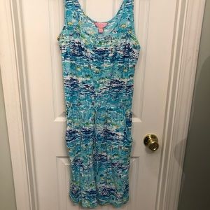 Lilly Pulitzer Kori Dress in High Tide Toile